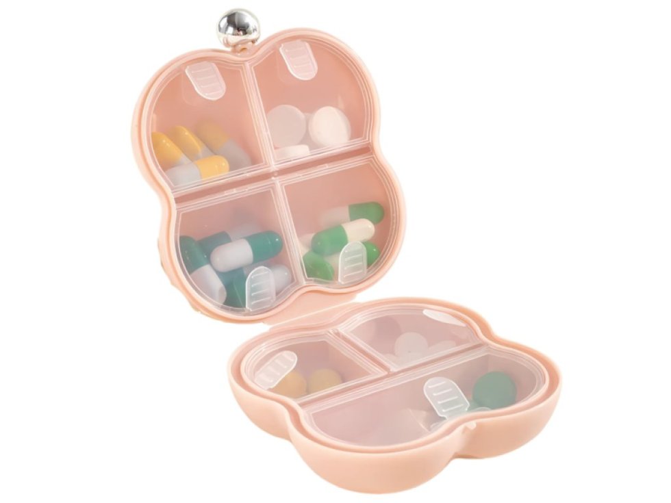 Růžový organizér na léky a tabletky na 7 dní - praktický a stylový řešení pro snadnou organizaci медикаментů