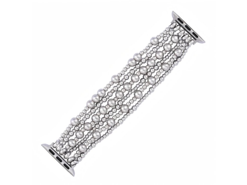 Řemínek na Apple Watch Korálky z chirurgické oceli (35-45 mm)