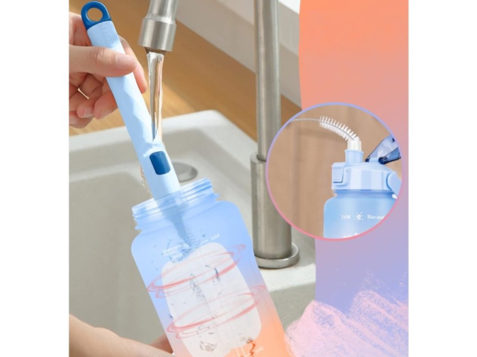 Sportovní lahev 2000 ml s víkem, BPA FREE, odolná na nápoje