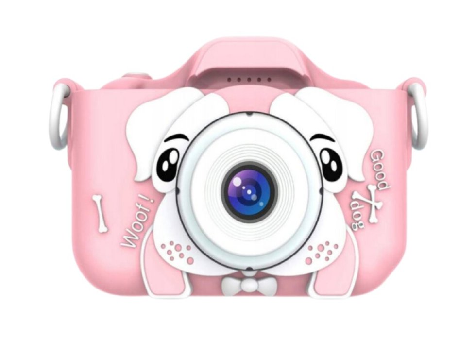 Dětská kamera růžová x5 pejsek