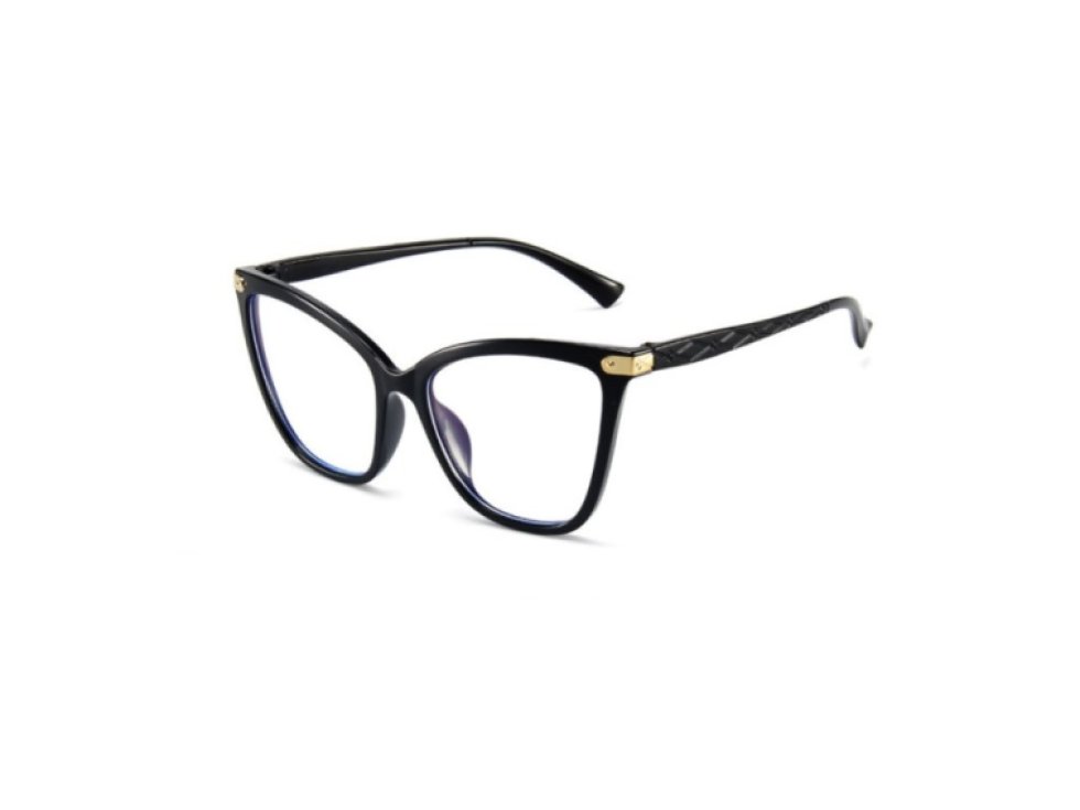 Retro Plastové Sluneční Brýle, Černá, Šířka 140 mm