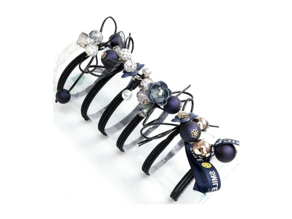 Froté Gumičky do Vlasů 6ks, Velikost 4-5 cm, Materiál Kov a Plast