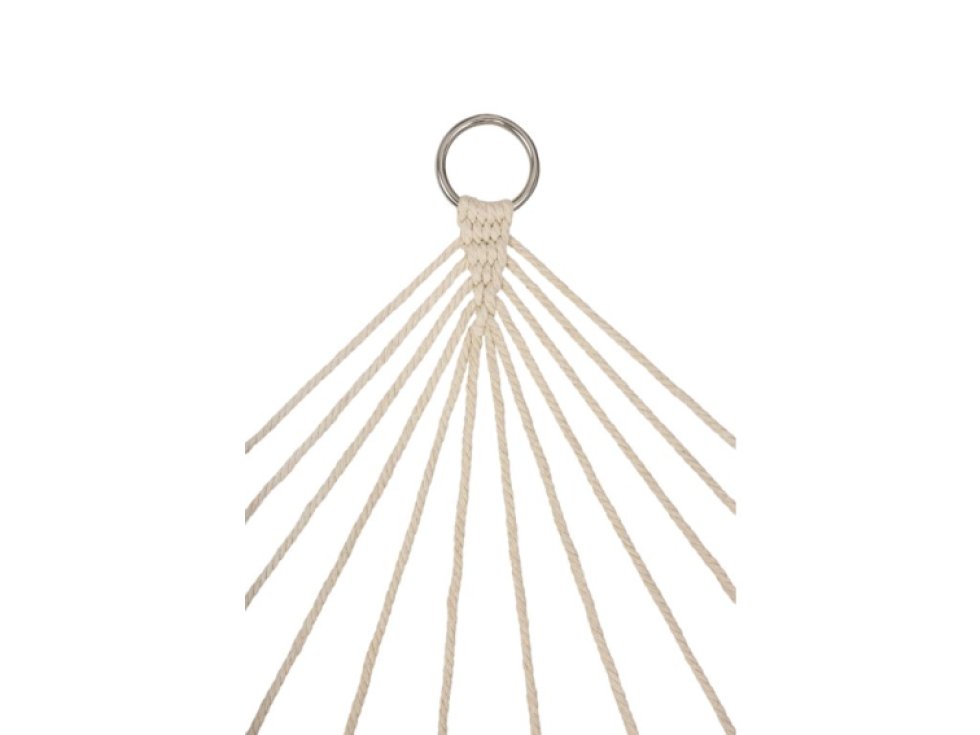 Zahradní houpací síť boho mesh střapec 200cm ecru