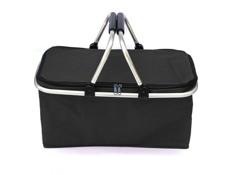 Skládací Termokoš pro Nákupy a Piknik s Izolační Tepelnou Vrstvou, 47x27x23cm, Hmotnost 630g