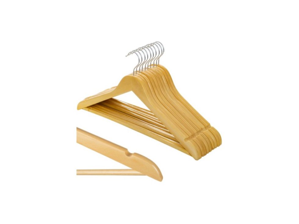 Ramínko na šaty 10 ks. - dřevěný Ruhhy 24492