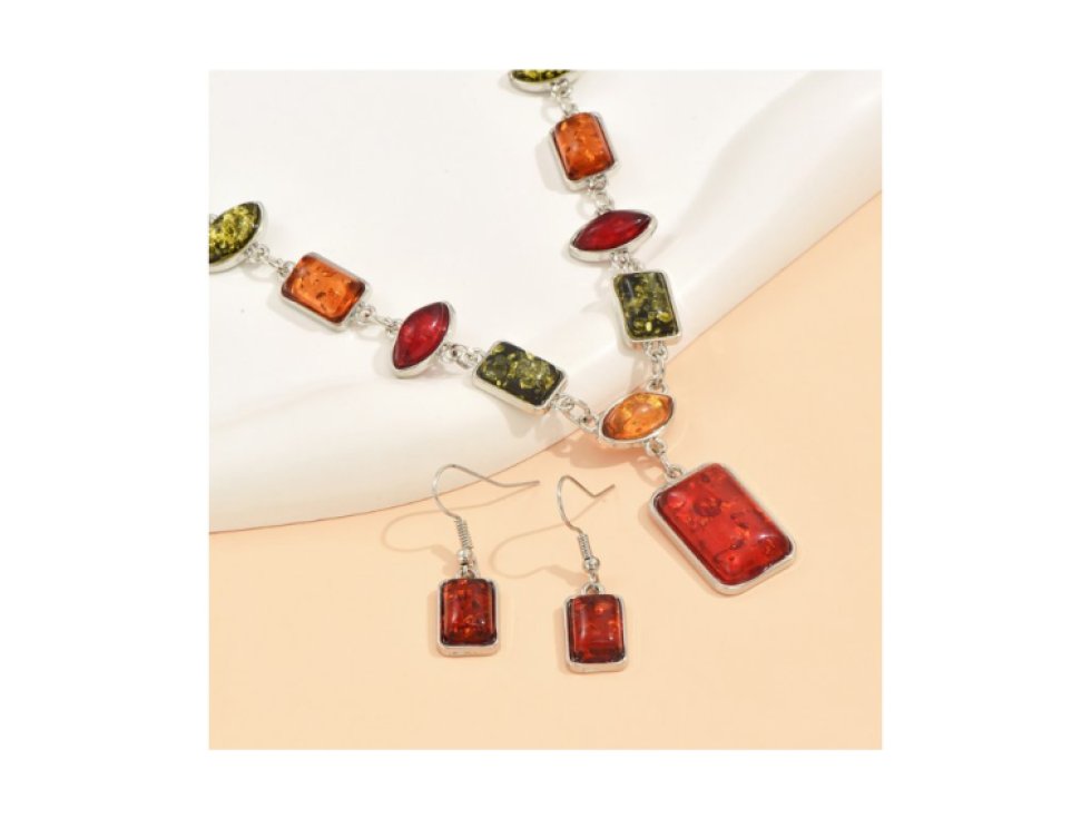 Sada náušnic a náhrdelníku Orient princess -barevná