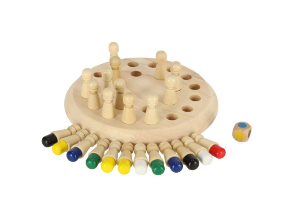 Paměť puzzle hra čínské zápas barvy dřevěné