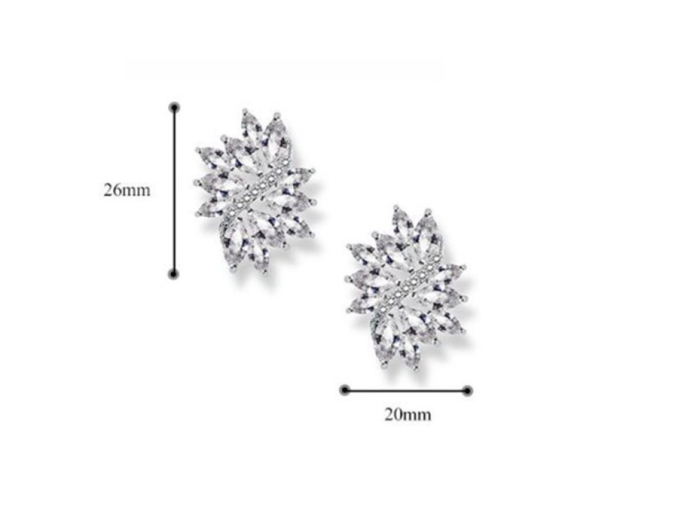 Náušnice z chirurgické oceli s krystaly, ručně vyráběné, hypoalergenní, odolné