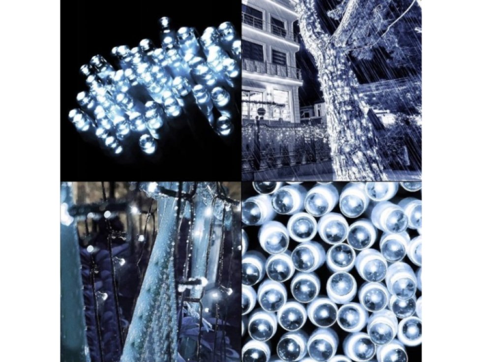 Světelný řetěz LED 200 bílých - LAMP02B