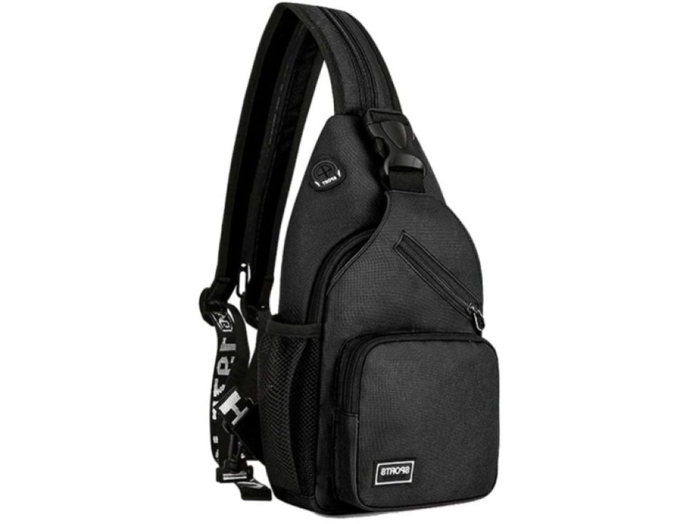 Multifunkční Unisex Batoh Outdoor, Černý, Syntetická Oxfordská Tkanina, 70-130 cm