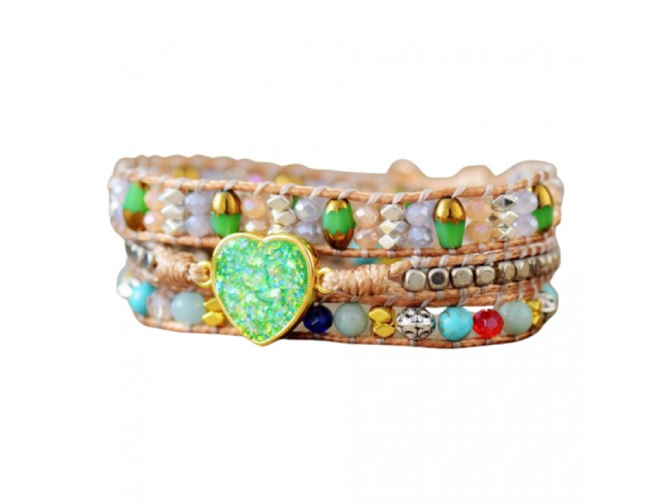 Wrap náramek Opál zelený - Mládí