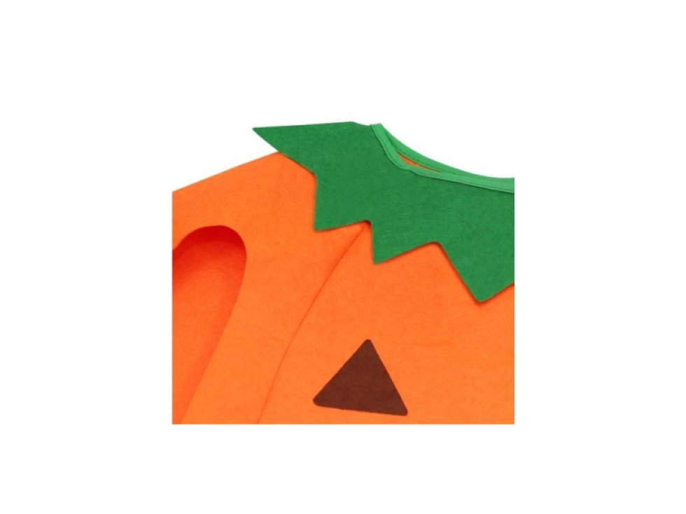 Halloweenský Kostým Dýně s Kloboukem a Taškou, Oranžová, Netkaná Textilie, 68.5x85.5 cm