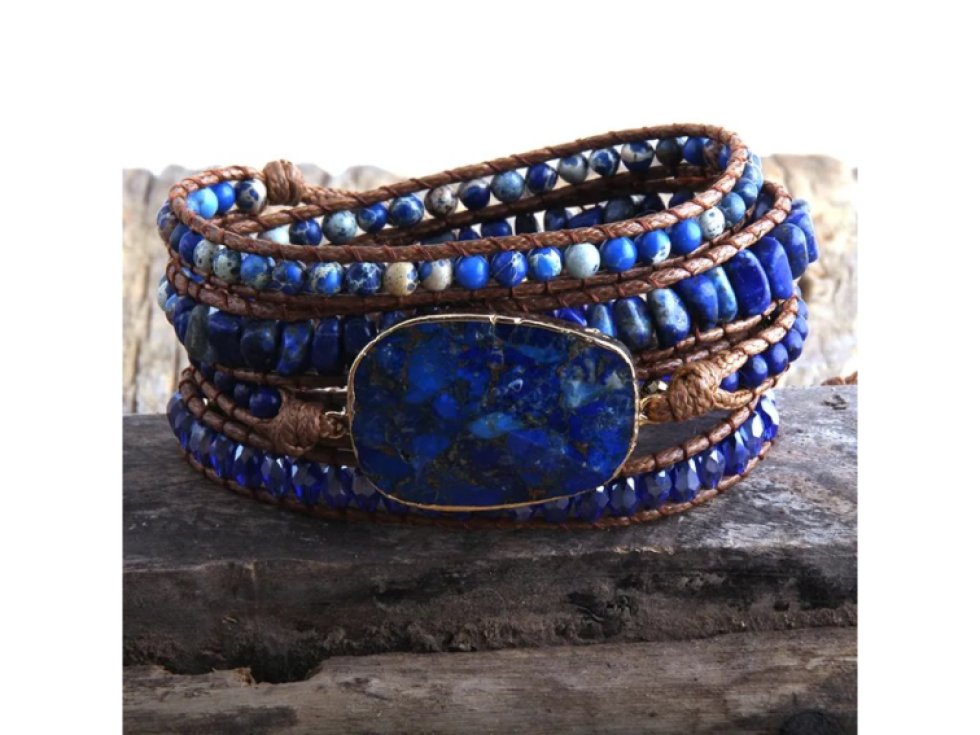 Wrap náramek Lapis Lazuli - Naděje