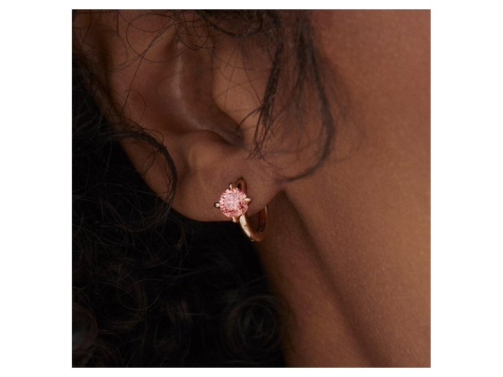 Náušnice z chirurgické oceli potažené 14karátovým zlatem, lesklé zlato, anglické zapínání