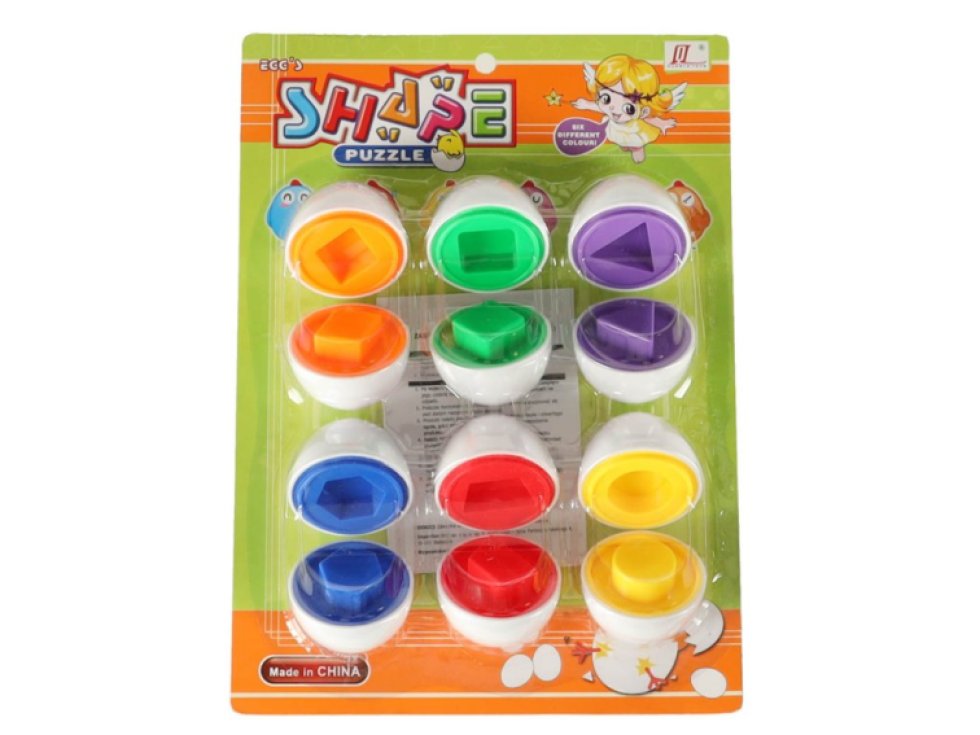 Vzdělávací hračka vajíčko Shodujte tvary a barvy