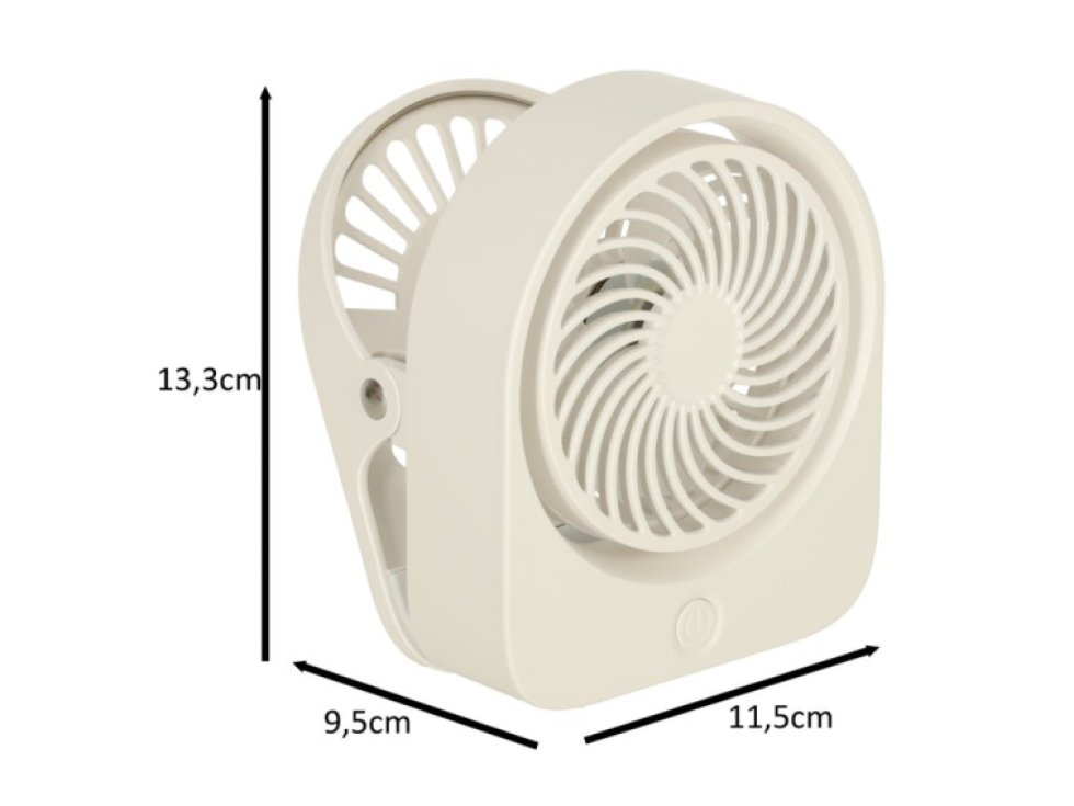 Mini stolní ventilátor s klipem USB