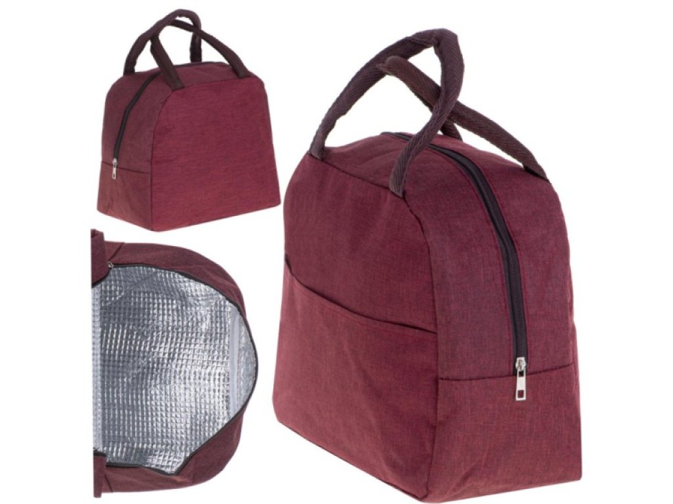 Termoizolační sáček na snídani a oběd červený