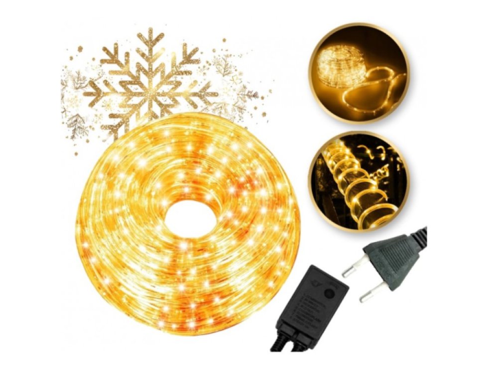 Světelný had, venkovní světla 8,5 metru teplá bílá LAMP29CB