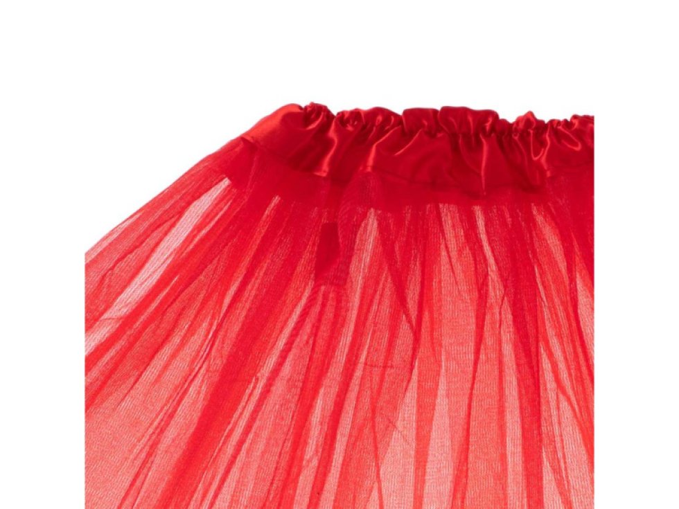 Tylová sukně tutu kostým červená