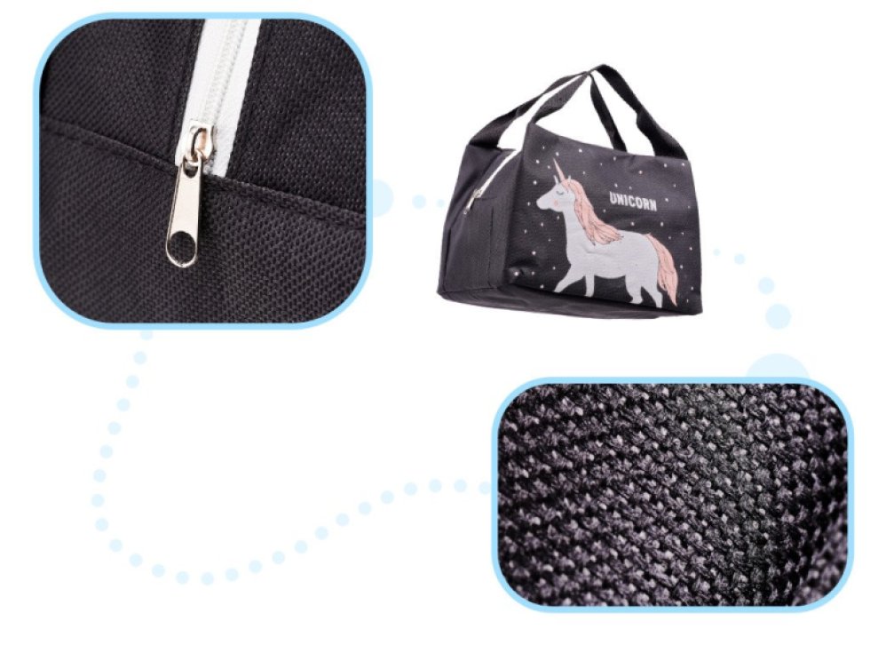 Termoizolační sáček snídaně oběd jednorožec