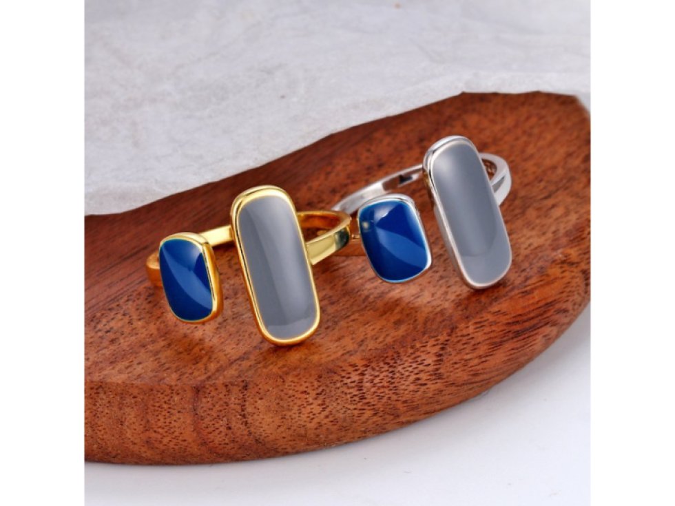 Stříbrný prsten Cristal Carmen zlatá