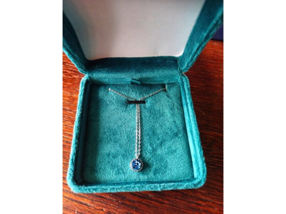 Stříbrný náhrdelník Blue Velvet