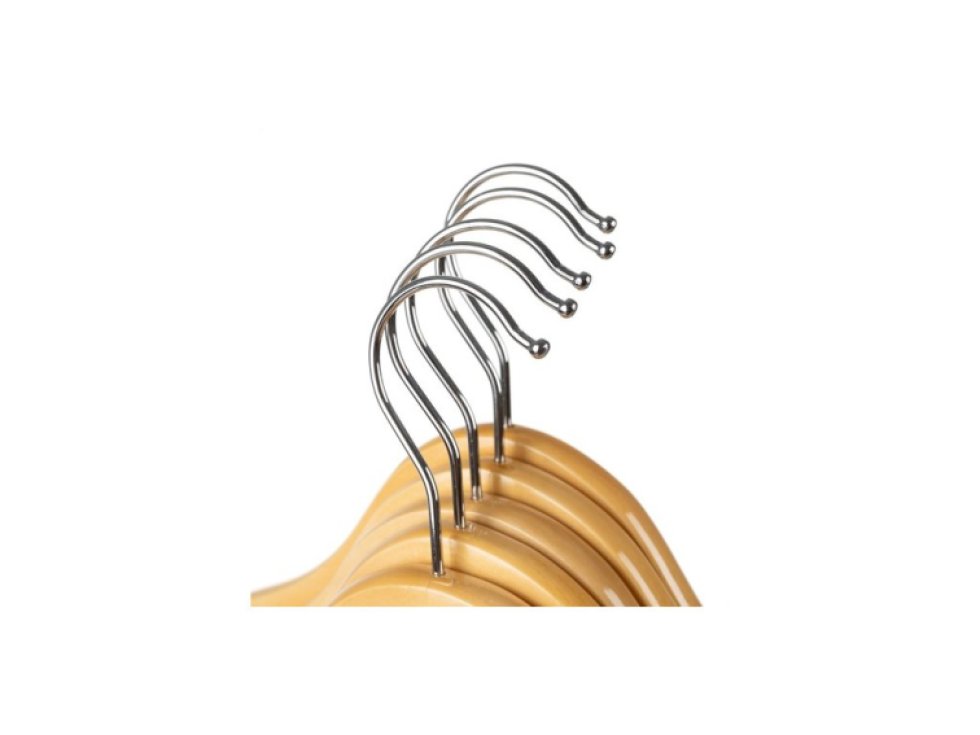 Ramínko na šaty 10 ks. - dřevěný Ruhhy 24492