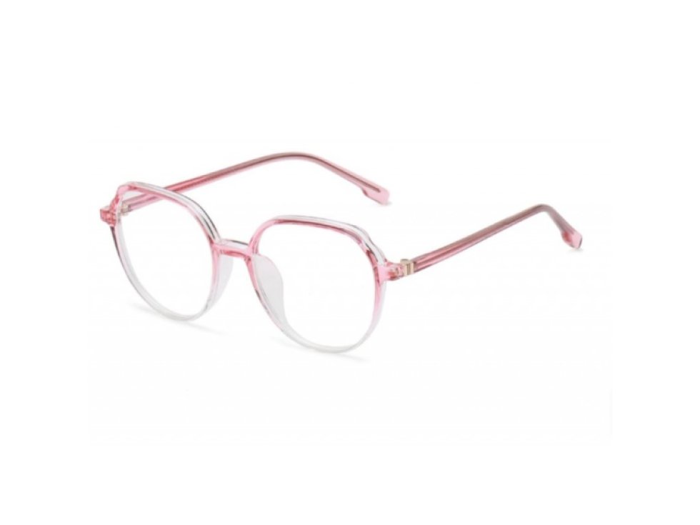 Brýle Oválné, Zlato Růžové, UV400, Filtr Modrého Světla, 138x57x50 mm