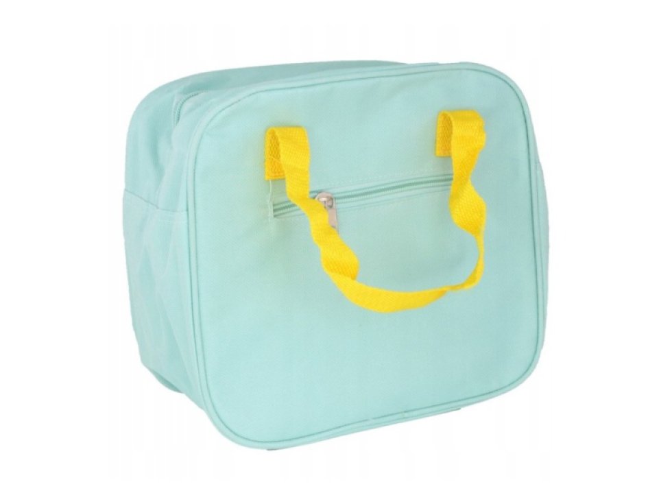 Přepravní taška na potraviny LUNCH BOX, uzamykatelná na zip, polyester, 13 x 15,5 x 12 cm