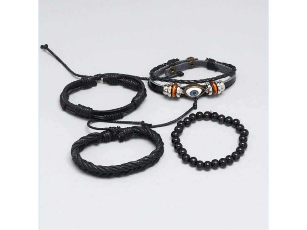 Set pánských náramků Prorokovo oko - 4 v 1