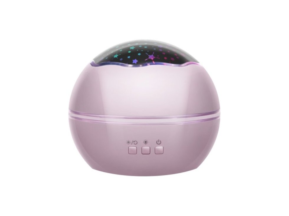 Noční lampa s projektorem - růžová LP16859