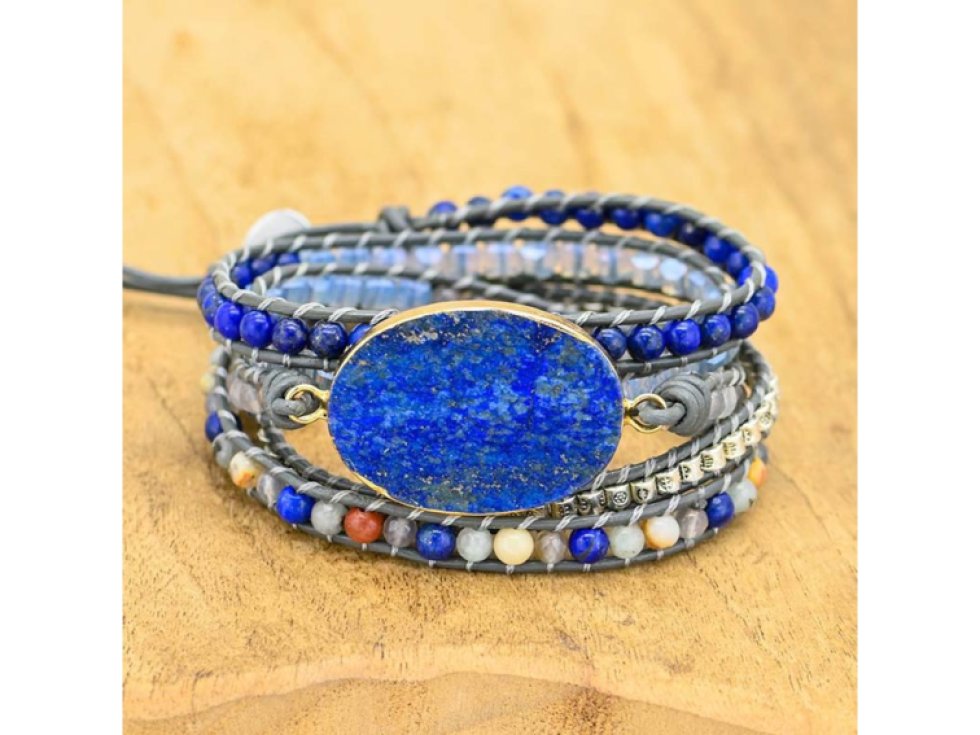 Wrap náramek Lapis Lazuli II