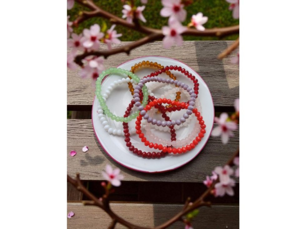 Sada korálkových náramků - 9 kusů - Barevný set II