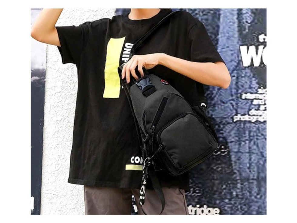 Multifunkční Unisex Batoh Outdoor, Černý, Syntetická Oxfordská Tkanina, 70-130 cm