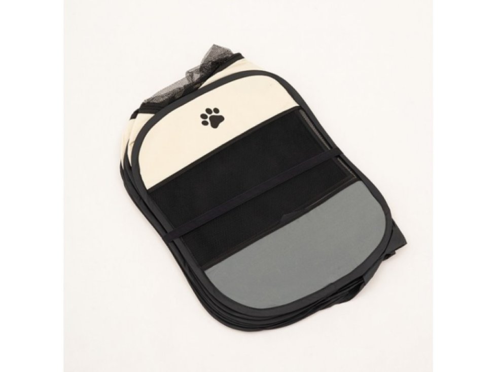 Skládací Přenosný Kotec pro Psy a Kočky, Látka/Polyester, 73x73x43 cm