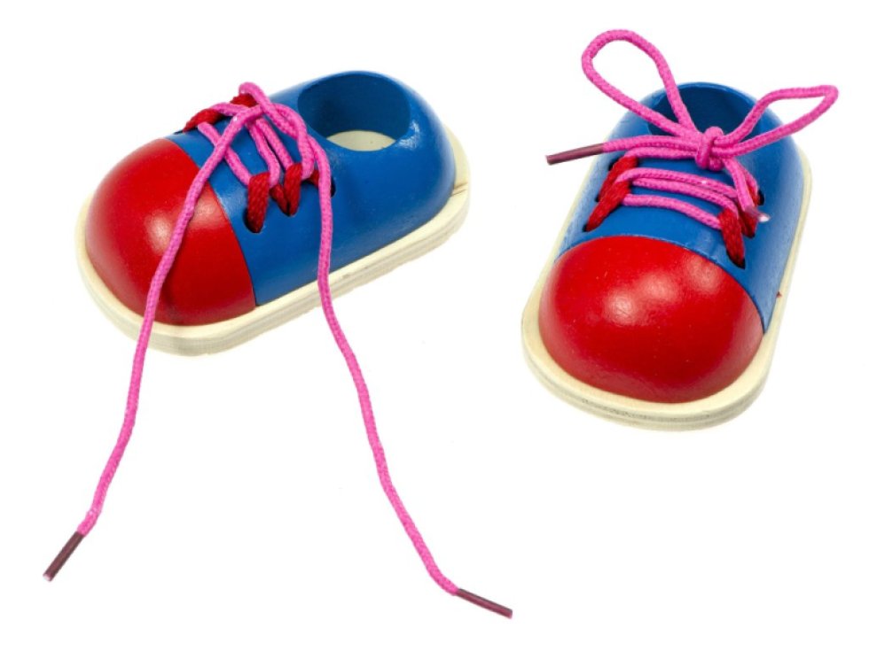 Výuková sada pro výuku zavazování tkaniček 2s