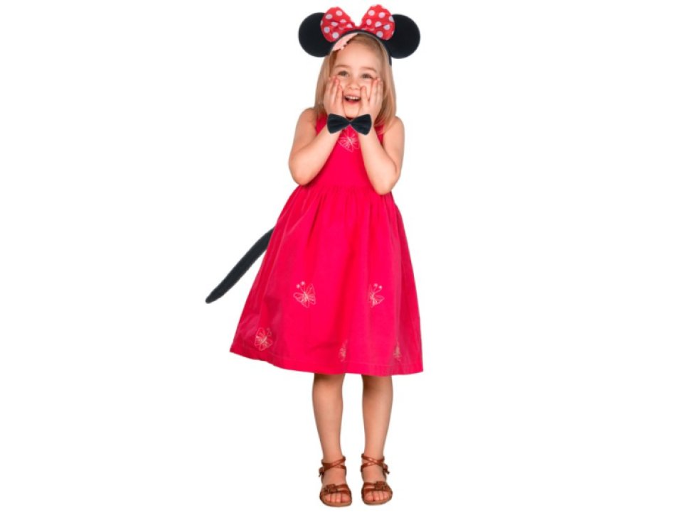 Kostým čelenka motýlek ocas sada myš