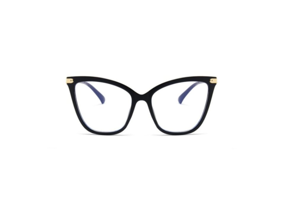 Retro Plastové Sluneční Brýle, Černá, Šířka 140 mm