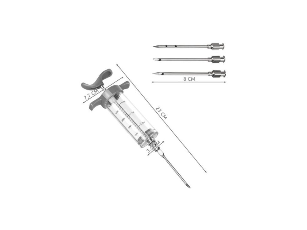 Injektor na maso + 3 jehly Ruhhy 23055