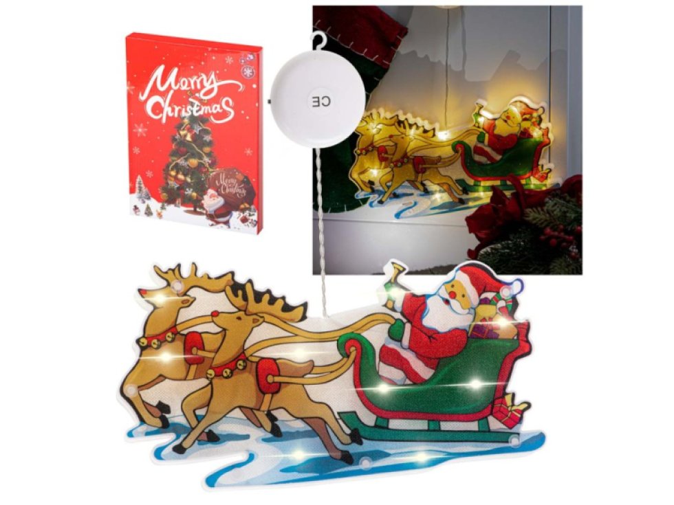 LED závěsná světla Vánoční dekorace Santovy sáně