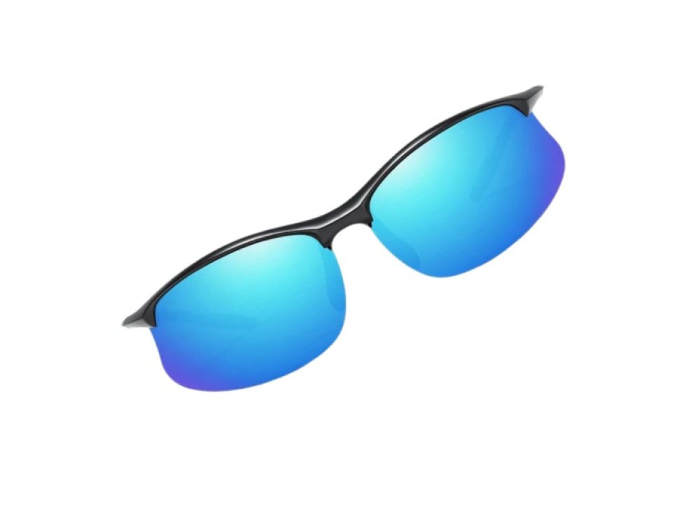 Univerzální modré polarizační sportovní zrcadlové brýle pro řidiče