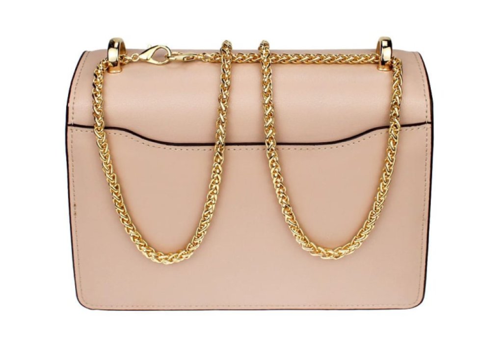 "Dlouhý kovový řetízek na kabelku, zlatý, 120 cm"