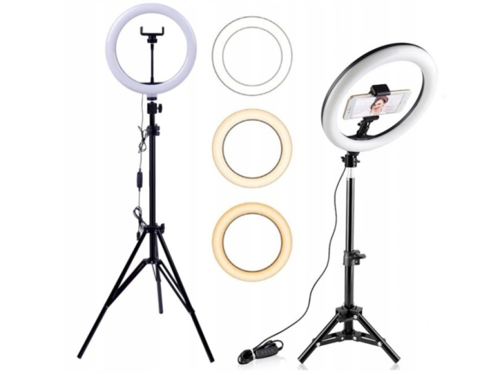 LED lampa 26 cm se stativem F-260 s dálkovým ovládáním