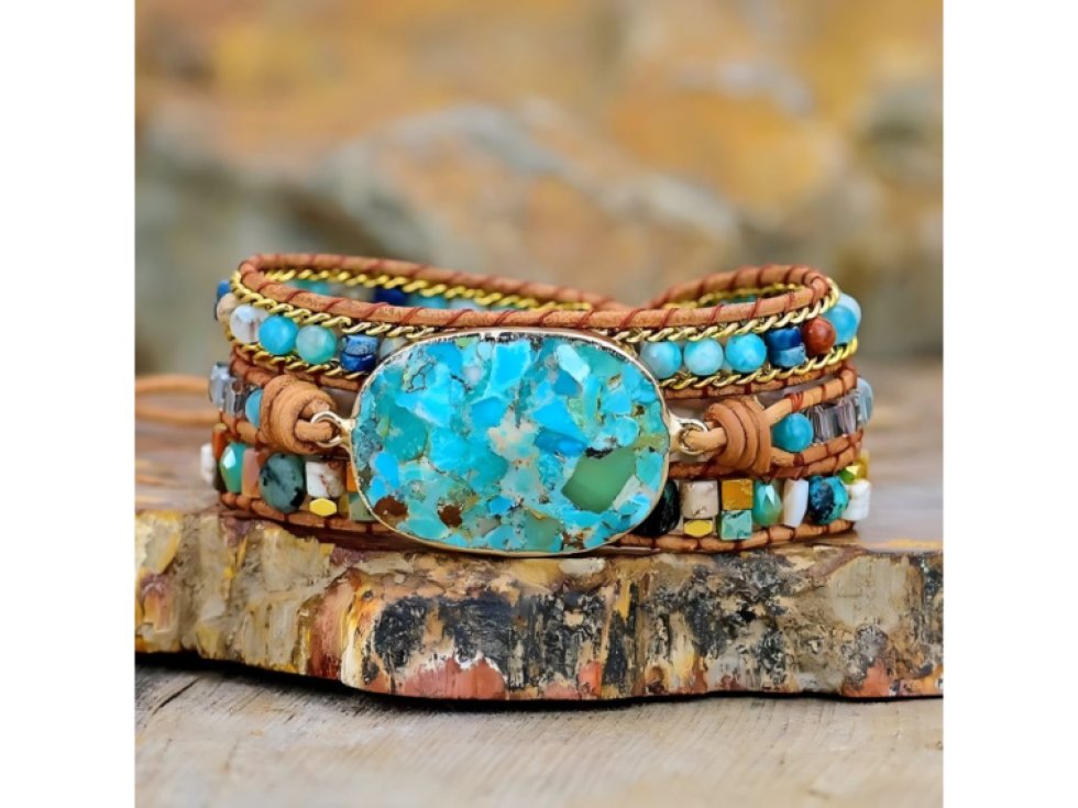 Wrap náramek Amazonit