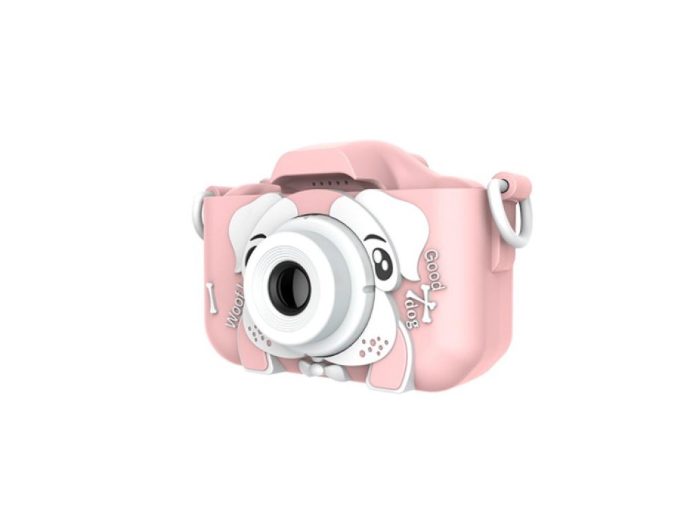 Dětská kamera růžová x5 pejsek