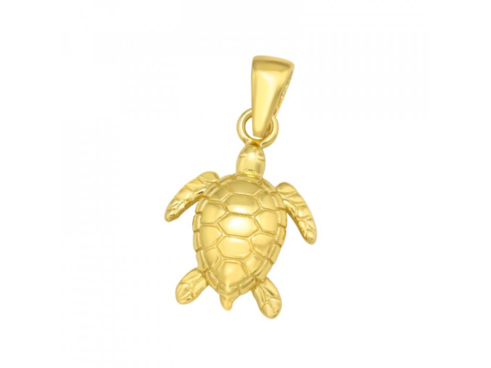 Pozlacený přívěšek želva