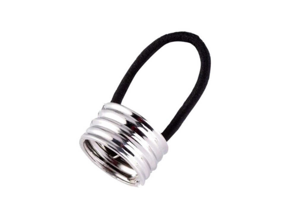 Kulatá spona do vlasů v glam rockovém stylu, 3 cm x 2,5 cm, plast