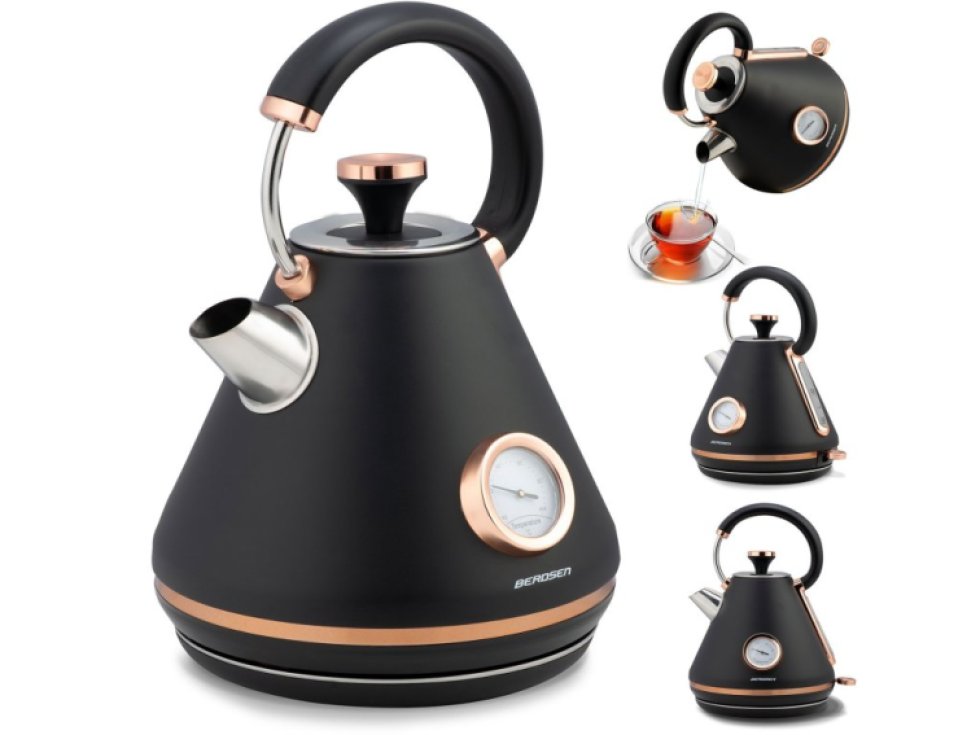 Rychlovarná konvice s teploměrem 1,7 l Berdsen BD-701 černá