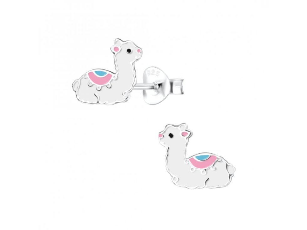 Dětské stříbrné náušnice alpaka