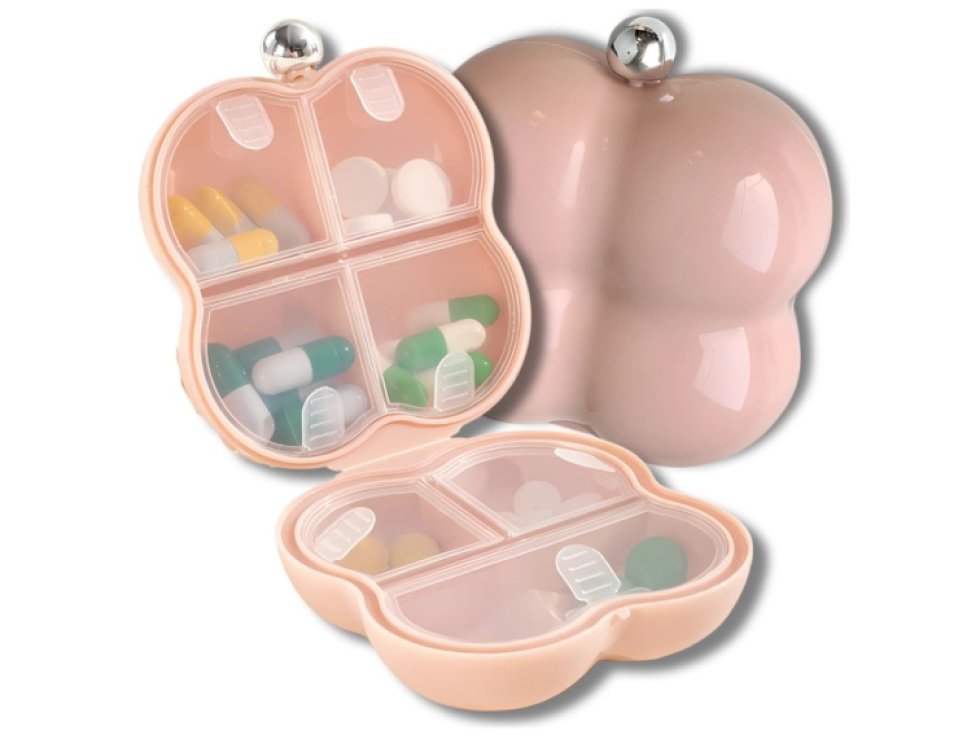 Růžový organizér na léky a tabletky na 7 dní - praktický a stylový řešení pro snadnou organizaci медикаментů